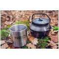 Czajnik turystyczny, kempingowy aluminiowy 0.8L NEO 63-147