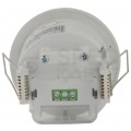 Czujnik ruchu automatyczny PIR, detektor podtynkowy okrągły 1200W 230V 360st. IP65 o zasięgu działania do 6m biały ORNO