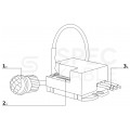 Czujnik ruchu miniaturowy detektor PIR 360 stopni 230V IP65 ZAMEL