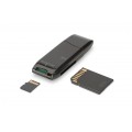 DIGITUS Czytnik kart pamięci SD / MicroSD na USB 2.0 A (wtyk)
