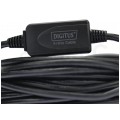 DIGITUS Kabel przedłużacz aktywny USB 2.0 A (wtyk / gniazdo) czarny 10m ze wzmacniaczem