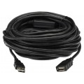 DIGITUS Kabel przedłużacz aktywny USB 2.0 A (wtyk / gniazdo) czarny 10m ze wzmacniaczem