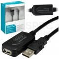 DIGITUS Kabel przedłużacz aktywny USB 2.0 A (wtyk / gniazdo) czarny 20m ze wzmacniaczem