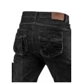 Długie spodnie monterskie, robocze 5-kieszeniowe DENIM jeansowe czarne rozmiar XL/54 NEO 81-233-XL