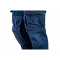 Długie spodnie monterskie, robocze wzmocnienia na kolanach DENIM jeansowe rozmiar XXL/56 NEO 81-228-XXL