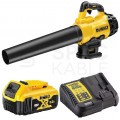 Dmuchawa akumulatorowa, wentylator osiowy 18V + 1x akumulator Li-Ion XR 5.0Ah (w zestawie z ładowarką) 144km/h DCMBL562P1 DeWALT