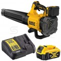 Dmuchawa akumulatorowa, wentylator osiowy, silnik bezszczotkowy 18V + 1x akumulator Li-Ion XR 5.0Ah (w zestawie z ładowarką) 200km/h DCMBL562P1 DeWALT