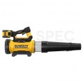 Dmuchawa akumulatorowa, wentylator osiowy, silnik bezszczotkowy 54V XR FLEXVOLT + 1x akumulator Li-Ion XR FLEXVOLT 9.0Ah (w zestawie z ładowarką) 258km/h DCMBL777X1 DeWALT