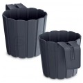 Doniczka balkonowa Boardee Hook, donica antracytowa 1,4L z uchwytami 212x144x130mm Prosperplast