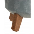 Doniczka Gracia Tubus Slim Beton Effect, donica antracytowana nóżkach śred. 195mm x 365mm Prosperplast