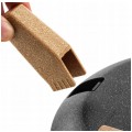 Doniczka Gracia Tubus Slim Beton Effect, donica antracytowana nóżkach śred. 239mm x 445mm Prosperplast