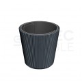 Doniczka Milly, donica antracytowa z wkładem 7L śred. 238mm x 227mm Prosperplast
