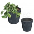 Doniczka Milly, donica antracytowa z wkładem 7L śred. 238mm x 227mm Prosperplast