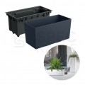 Doniczka Urbi Case, donica antracyt z wkładem 12L 395x185x195mm Prosperplast