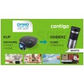Drukarka etykiet DYMO LetraTag 200B BLUETOOTH dla domu, dzieci, home Office (LT-200B) [2172855] + taśma papierowa 12mm + CONTIGO BYRON 470 MLN
