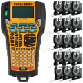 Drukarka etykiet DYMO Rhino 6000+ dla elektryka, instalatora, przemysłu [2122966] + 15 taśm DYMO IND 12mm x 5,5m (biała / czarny nadruk) [18444]