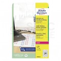 Etykiety do oznaczania kabli 60x40mm białe poliestrowe (480 etykiet na 20 arkuszach A4) AVERY Zweckform L7950-20