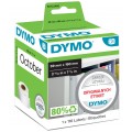 Etykiety na segregatory DYMO LW 59x190mm białe papierowe [99019 / S0722480] ORYGINALNE 1 rolka x 110szt.