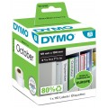 Etykiety na segregatory DYMO LW 59x190mm białe papierowe [99019 / S0722480] ORYGINALNE 1 rolka x 110szt.