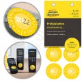 Etykiety tabliczki inspekcyjne 20__ rok okrągłe śred. 30,0mm żółte winylowe do ręcznego opisu (80 etykiet na 10 arkuszach) AVERY Zweckform 7902