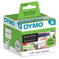Etykiety uniwersalne DYMO LW 54x70mm białe papierowe [99015 / S0722440] ORYGINALNE 1 rolka x 320szt.
