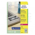 Etykiety znamionowe 63,5x29,6mm srebrne poliestrowe Heavy Duty przemysłowe uniwersalne (540 etykiet na 20 arkuszach A4) AVERY Zweckform L6011-20