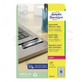 Etykiety znamionowe 96x50,8mm srebrne poliestrowe Heavy Duty przemysłowe uniwersalne (200 etykiet na 20 arkuszach A4) AVERY Zweckform L6012-20