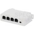 Extender 1xPoE IN 3xPoE OUT, na szynę DIN PULSAR
