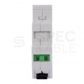 F&F Gniazdo bezpiecznikowe 6,3A 1P (250V AC/DC) 1-modułowe na 3 wkładki topikowe 5x20mm BZ-3