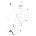 F&F Licznik zużycia energii elektrycznej MID 1-fazowy 5/45A 1-modułowy z wyświetlaczem LCD WZE-1