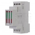 F&F Wskaźnik napięcia 200V-250V Woltomierz LED 3-fazowy na szynę DIN TH35
