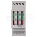 F&F Wskaźnik napięcia 200V-250V Woltomierz LED 3-fazowy na szynę DIN TH35