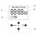F&F Zegar sterujący programowalny tygodniowy jednokanałowy PCZ-521
