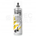 Farba do malowania linii, znakowania jezdni czarna 500ml spray AMPERE TRAFFIC PAINT