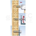 FISCHER kołek mosiężny PA 4 M6/13,5