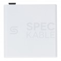 Gniazdo abonenckie światlowodowe FO FTTH na 2 adaptery SC simplex białe + adapter FO SC/UPC