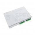 Gniazdo abonenckie światłowodowe FO FTTH-X2/4 na 4 adaptery SC simplex / LC duplex lub 2 adaptery SC duplex z zaślepkami i tacką PFOT
