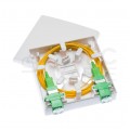 Gniazdo abonenckie światłowodowe FO FTTH-X2 na 2 adaptery SC simplex / LC duplex z zaślepkami PFOT