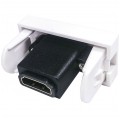 Gniazdo HDMI proste moduł 1M 22,5x45 biały Mediabox