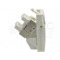 Gniazdo internetowe 1x RJ45 STP kat.6A ekranowane moduł 1M 22,5x45 biały DataGate Molex