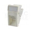 Gniazdo internetowe 1x RJ45 UTP kat.5e nieekranowane moduł 1M 22,5x45 biały DataGate+ Molex