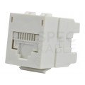 Gniazdo internetowe 1x RJ45 UTP kat.5e nieekranowane moduł 1M 22,5x45 biały DataGate+ Molex