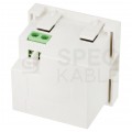 Gniazdo ładowarka 2x USB 5V DC / 2,1A moduł 2M 45x45 biały Mediabox