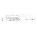 Gniazdo MC4 złącze solarne Konektor na przewód 4-6mm2 1000V IP68 Staubli (Multi-Contact)