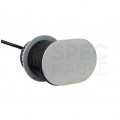 Gniazdo meblowe chowane w blat SLIDE BOX okrągłe aluminiowe pojedyncze 1x [2P+Z] Schuko 16A + gniazdo ładowania 1x USB A 1x USB C (5V / 3,4A) z przewodem 1,9m