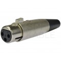 Gniazdo mikrofonowe XLR (3-pin) na kabel