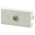Gniazdo mini Jack 3,5mm lutowane moduł 1M 22,5x45 biały Mediabox