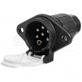 Gniazdo naczepowe typu S (białe) 7-pin 24V plastikowe
