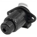 Gniazdo naczepowe typu S (białe) 7-pin 24V plastikowe
