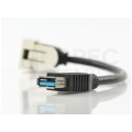 Gniazdo USB 2.0 z przewodem 15cm moduł 1M 22,5x45 biały Mediabox
